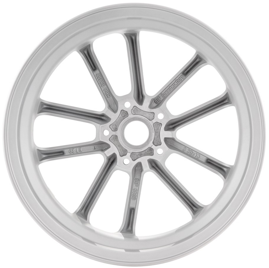 Jante avant/arrière 13" pour Vespa GTS/GTS Super/GTV/GT 60/GT/GT L 125-300ccm, argent