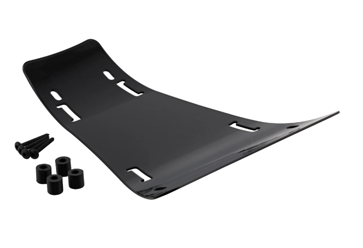 Porte-bagages passe-partout Footplate 2.0 pour Vespa GTS/GTS Super/GTV/GT, noir brillant