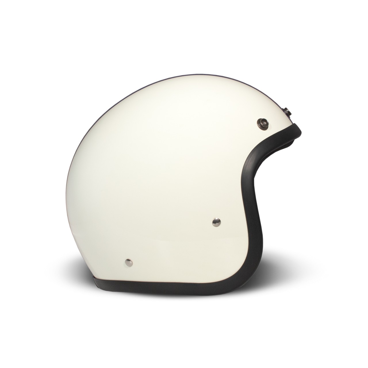 DMD casque jet rétro, blanc, mat, triple, fibre de verre, ECE 22.06