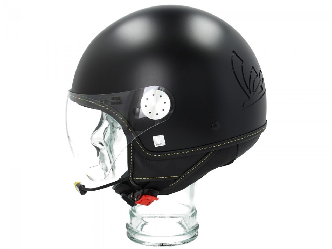 Casque jet Vespa visière 3.0 Bluetooth noir