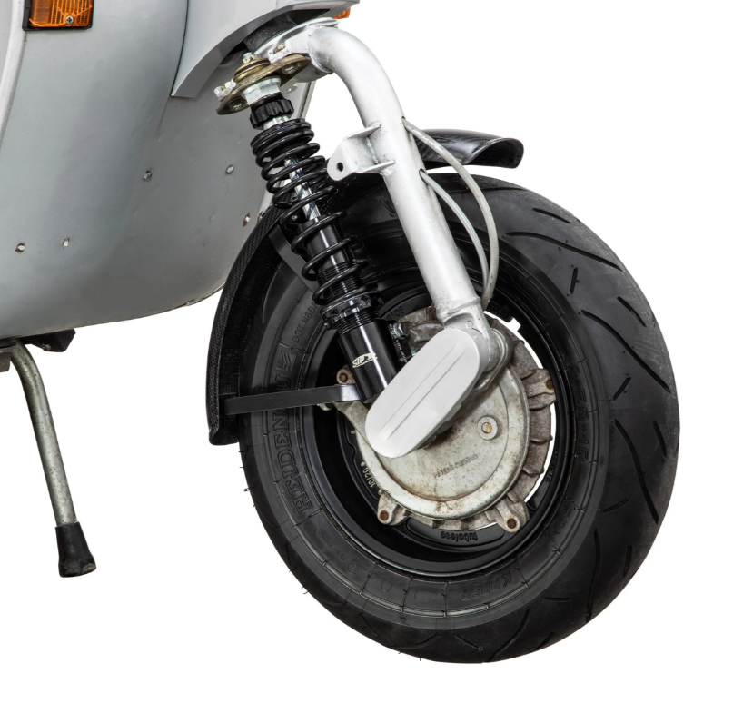 Aile Garelli EVO II pour Vespa PX 80-200ccm, carbone, support noir