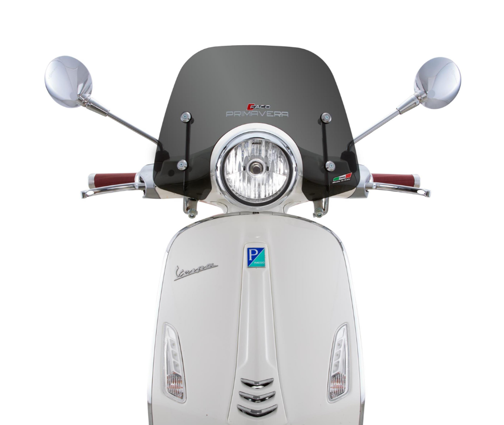 Flyscreen FACO pour Vespa Primavera /Elettrica 50-125ccm 2T/4T, teinté