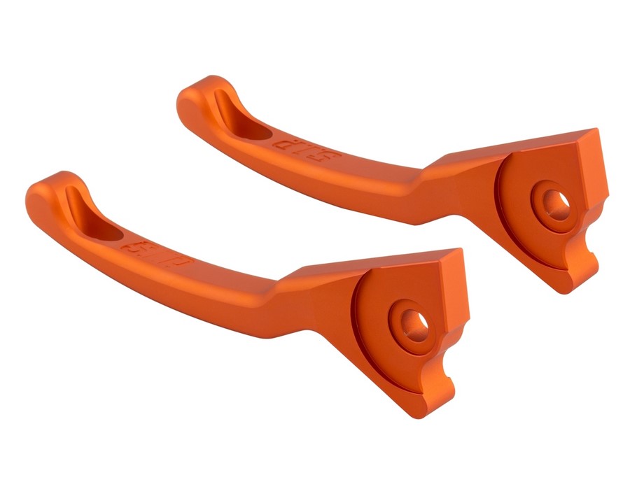 Set de levier de frein sport Shorty pour Vespa, droite et gauche, orange mat