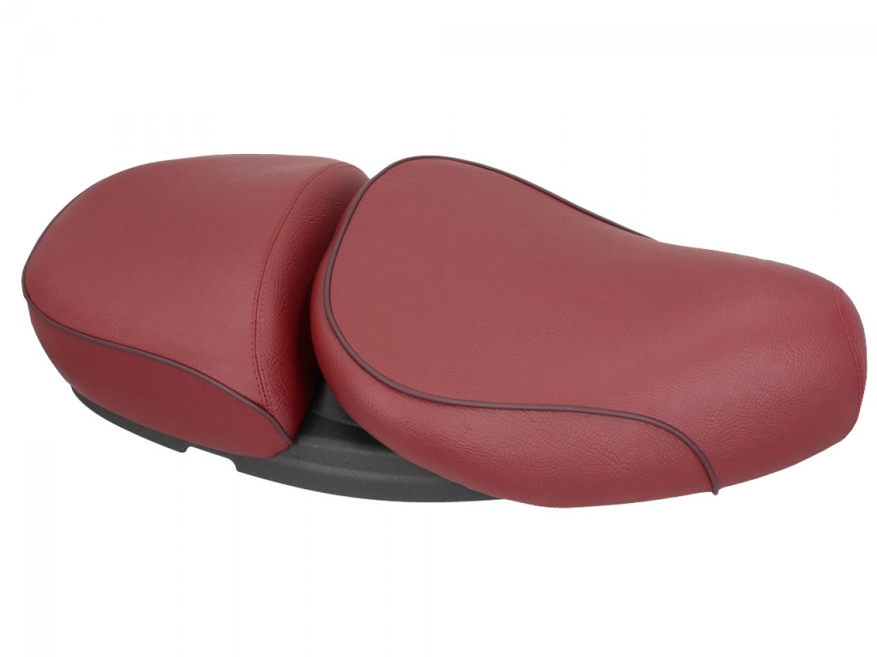 Banquette Vespa 2 places en cuir véritable rouge pour LX 50-150cc Touring, ET2/ET4 /LX/LXV/S 50-150ccm-