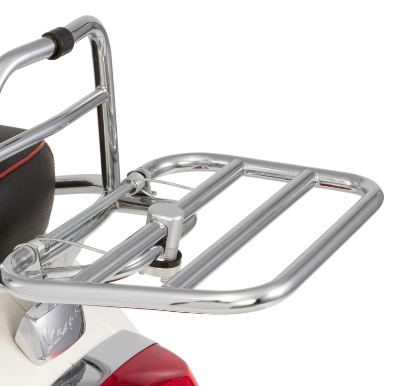 Pince de maintien du porte-bagages pour Vespa, alu, argenté