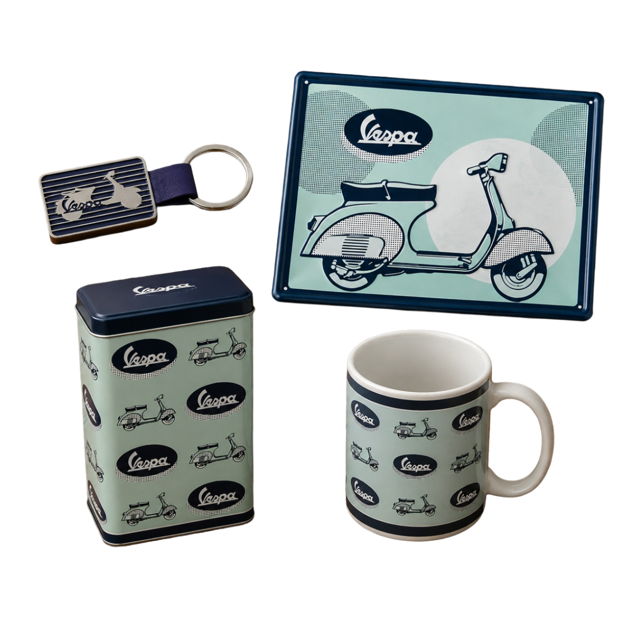 Pack de produits dérivés Vespa « Vespa Blue »