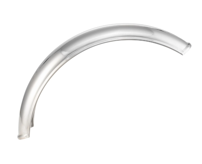 Aile Garelli sans support universel, pour Vespa PX 80-200ccm, inox poli