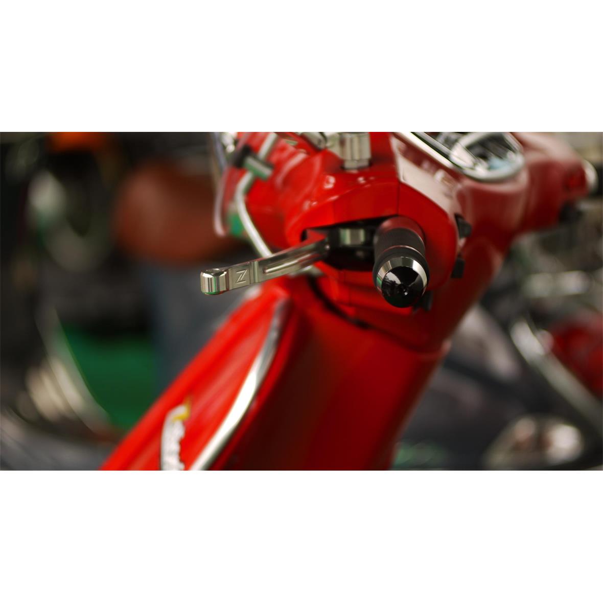 Levier de frein sport argenté Zelioni gauche et droite pour Vespa ET/LX/LXV/S/Primavera/Sprint