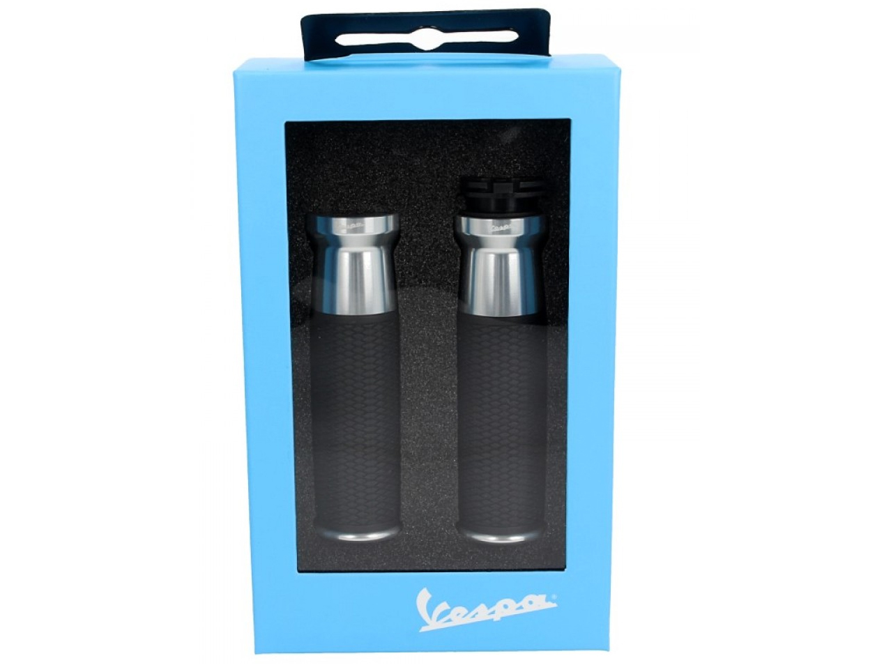 Kit guidon, aluminium, anodisé, set de poignées, leviers et embouts de guidon pour Vespa GTS