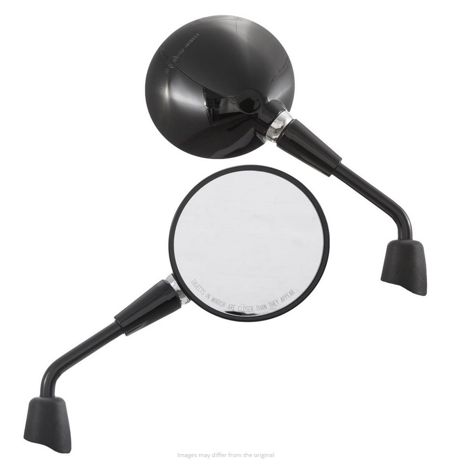 Rétroviseur Shorty, noir brillant, droite et gauche pour Vespa Primavera / GTS HPE