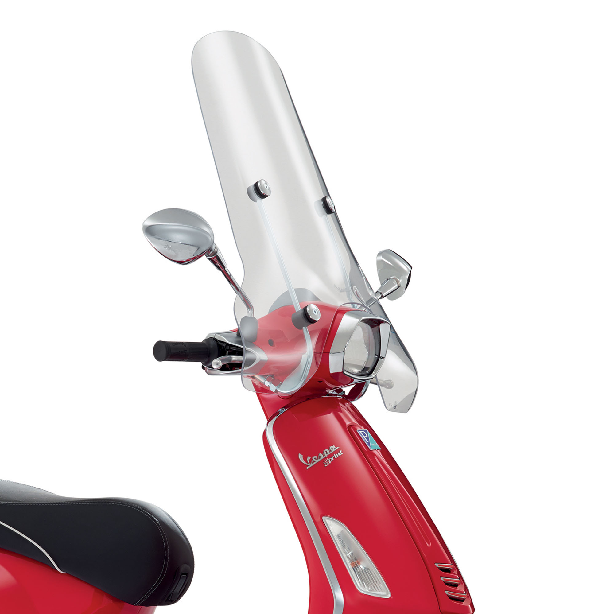 Pare-brise haut original avec support clair Vespa Sprint (-23)