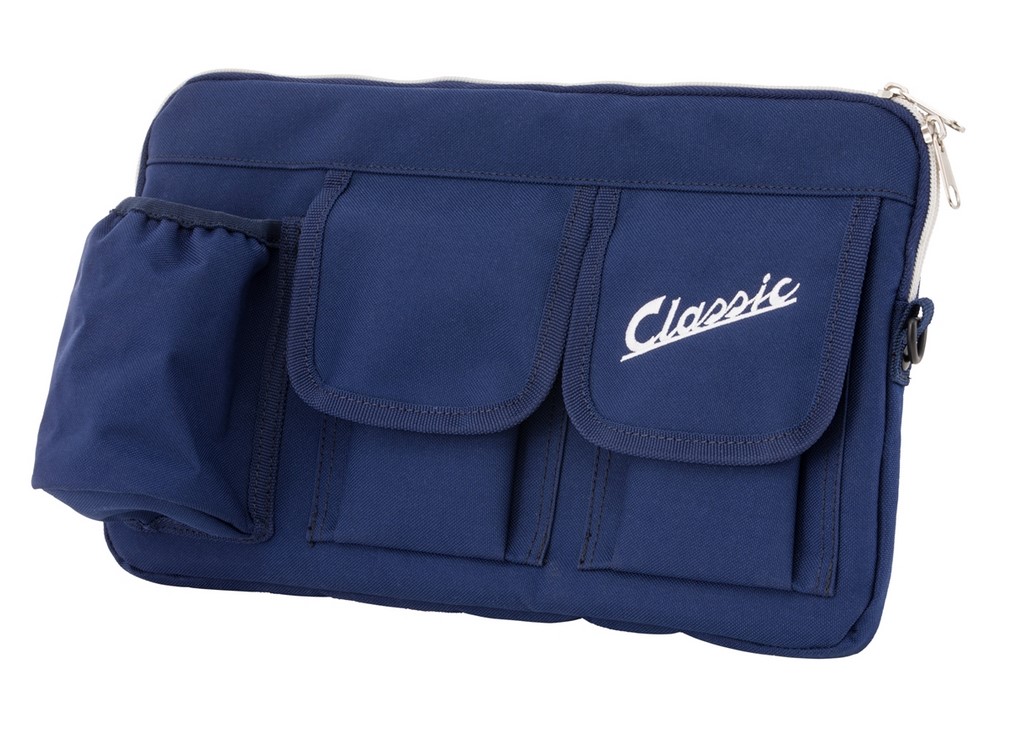 Sac "Classic" pour compartiment à bagages/boîte à gants Vespa - bleu, nylon