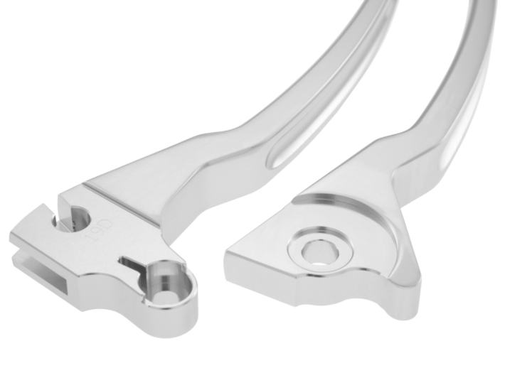 Kit levier de frein sport gauche/droite pour Vespa LX/LXV/S/Primavera/Sprint 50-150ccm, argent