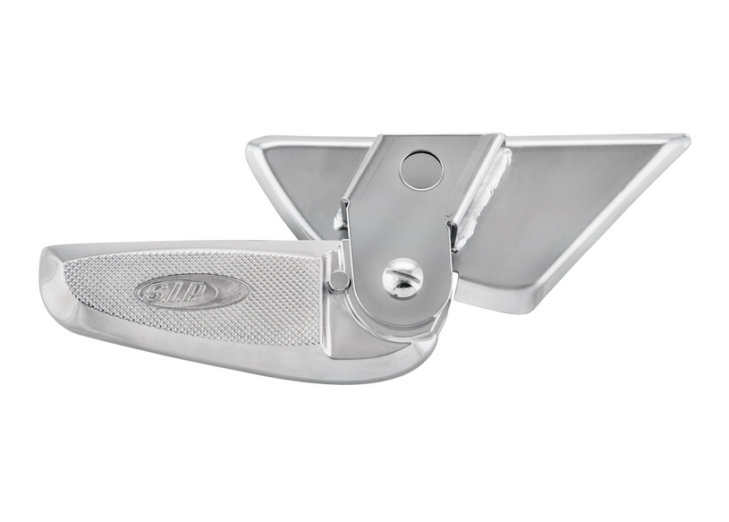Repose-pieds droit et gauche pour Vespa LX /LXV /S 50-150ccm, chrome/chrome