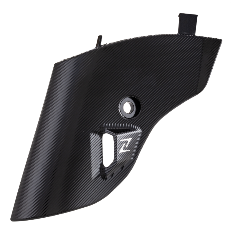 Carénage de fourche ZELIONI pour Vespa Primavera/Sprint/Elettrica 50-150ccm, noir anodisé