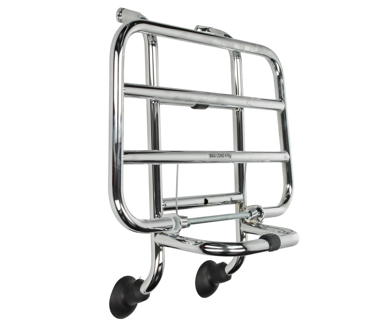 Porte-bagages avant rabattable d'origine chromé Vespa LX