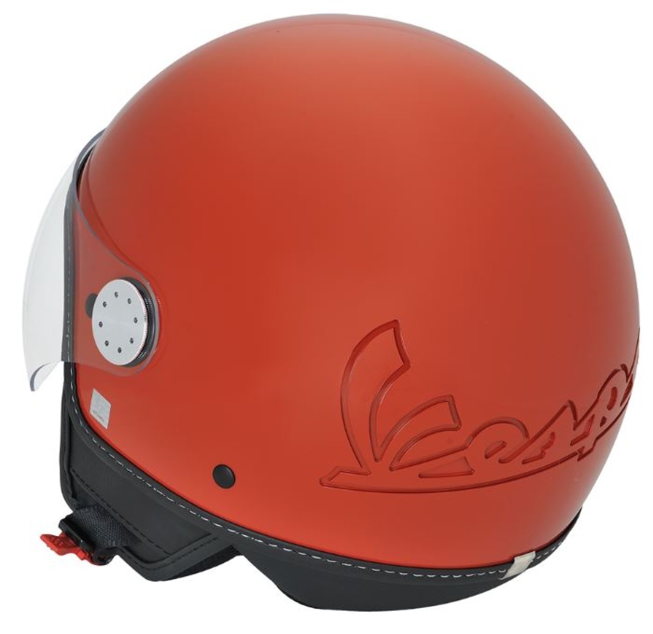 Vespa casque jet, Vespa Visor LangHe, orange brick/orange impulsivo (A11)