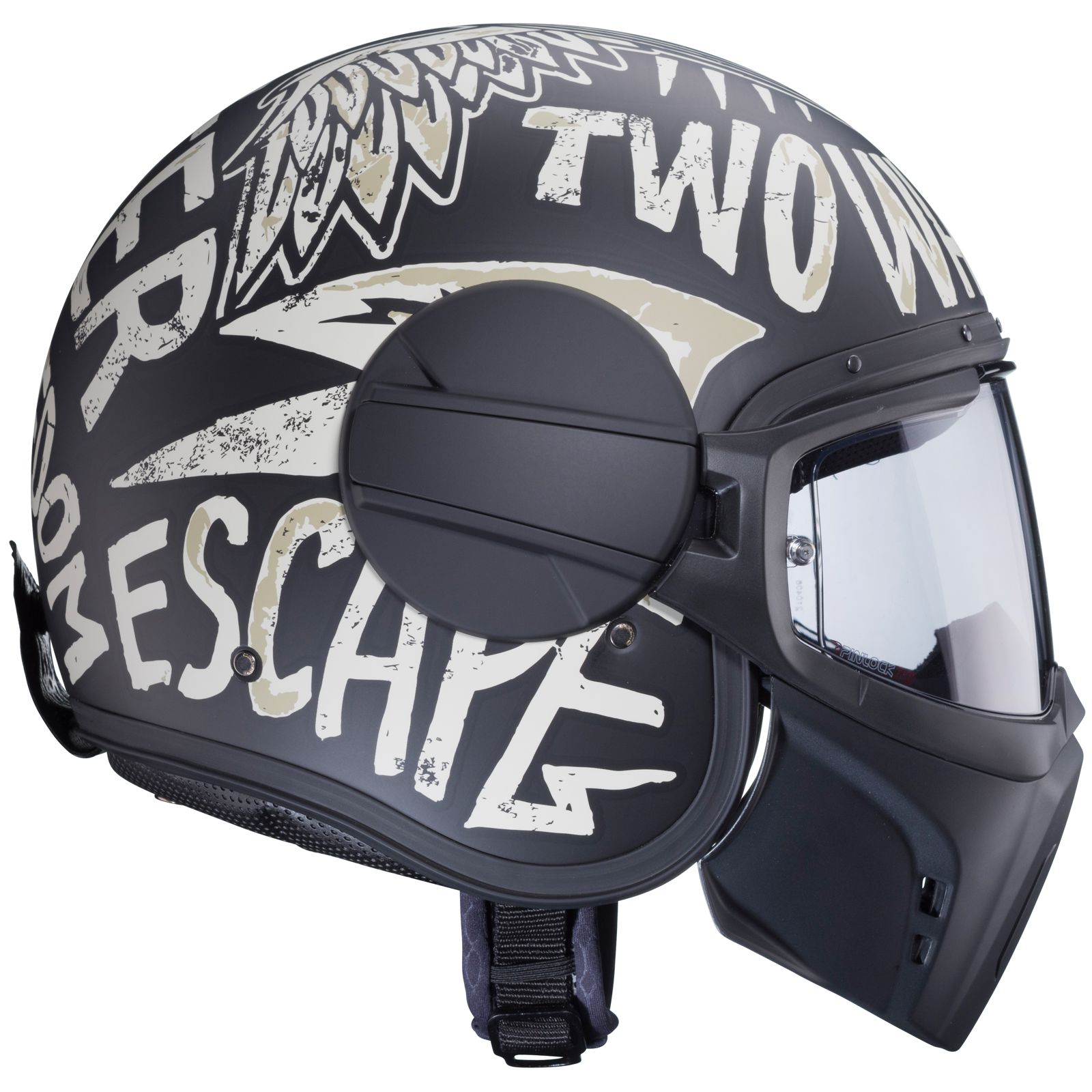 Caberg casque Ghost Nuke, noir mat/gris