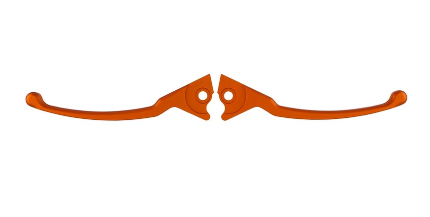 Set de levier de frein sport pour Vespa, droite et gauche, orange mat