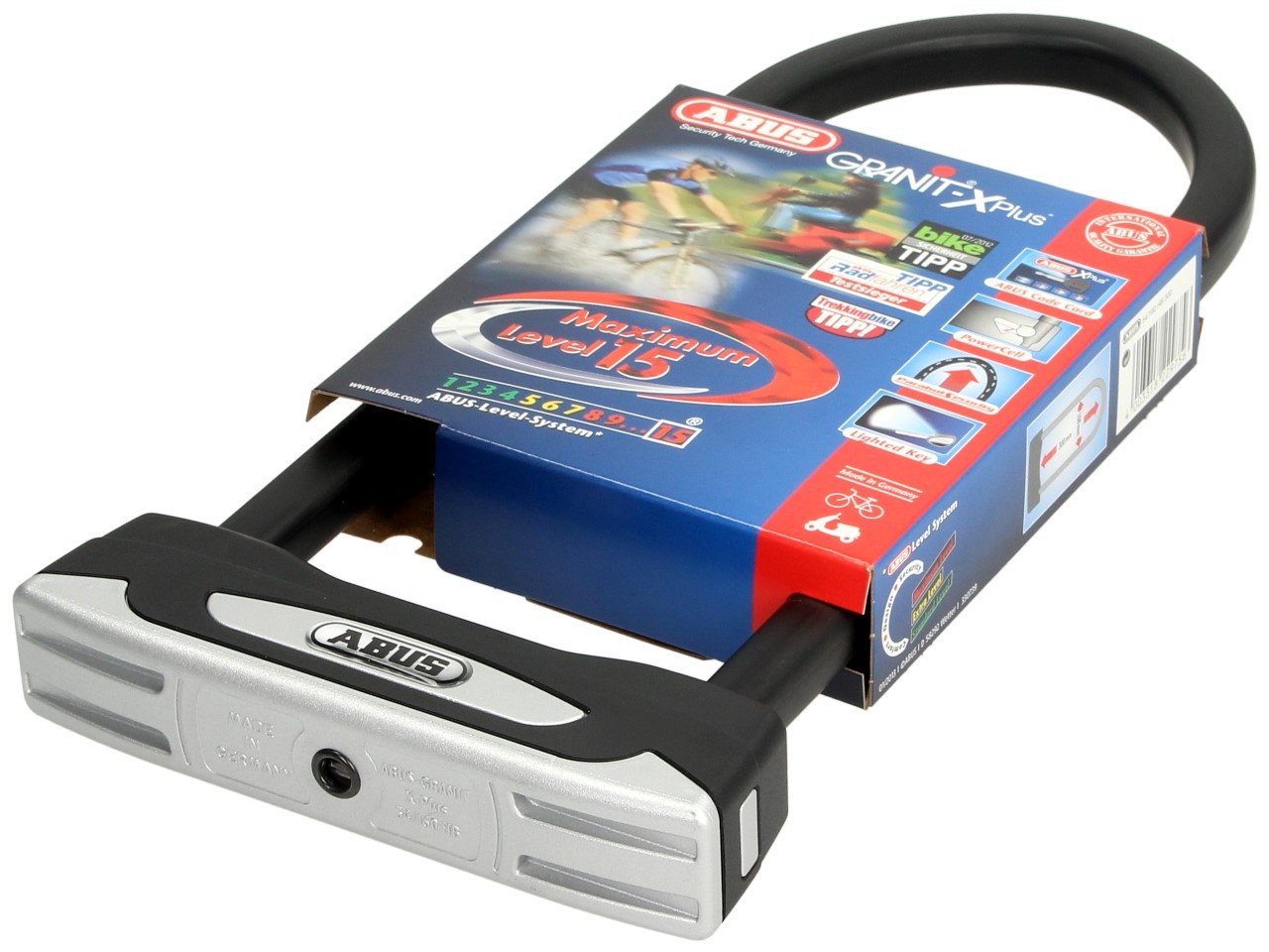 Antivol à arceau ABUS 300x108 Granit X-Plus 54 pour moto, scooter & Vespa