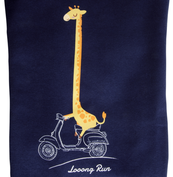 Sweatshirt pour enfants "Looong Run", bleu