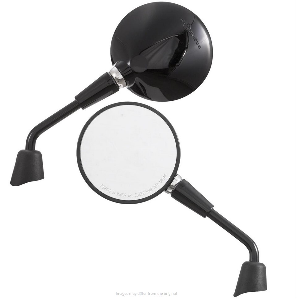 Rétroviseur Shorty, noir brillant, droite et gauche pour Vespa Primavera / GTS HPE