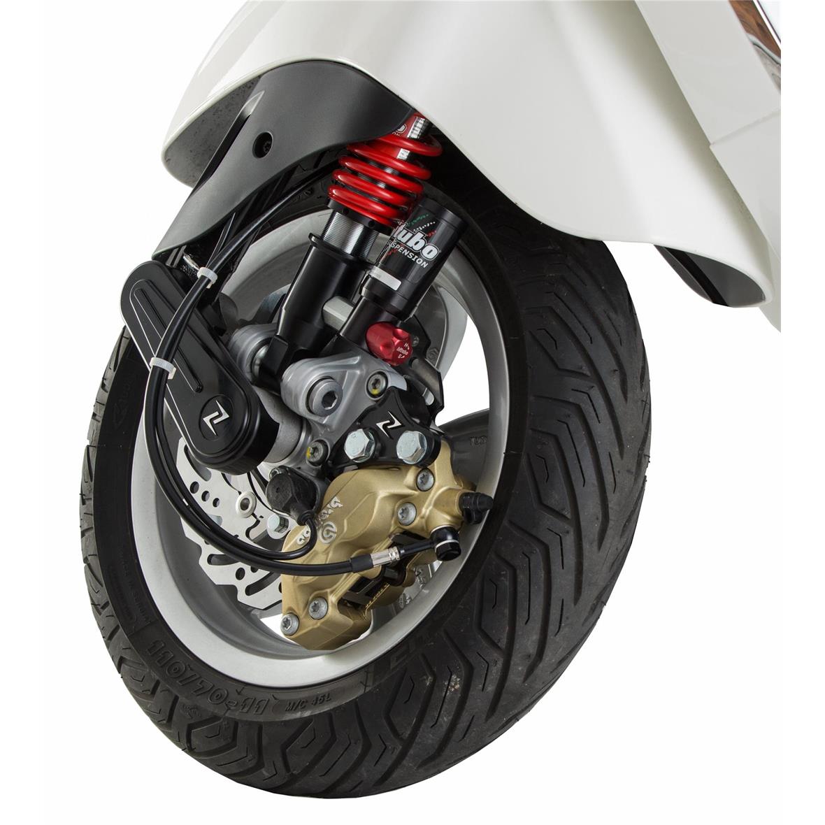Couvre bras oscillant, noir Zeloni pour Vespa Primavera/Sprint/GTS/GTS Super 50-300ccm ('14-'16)