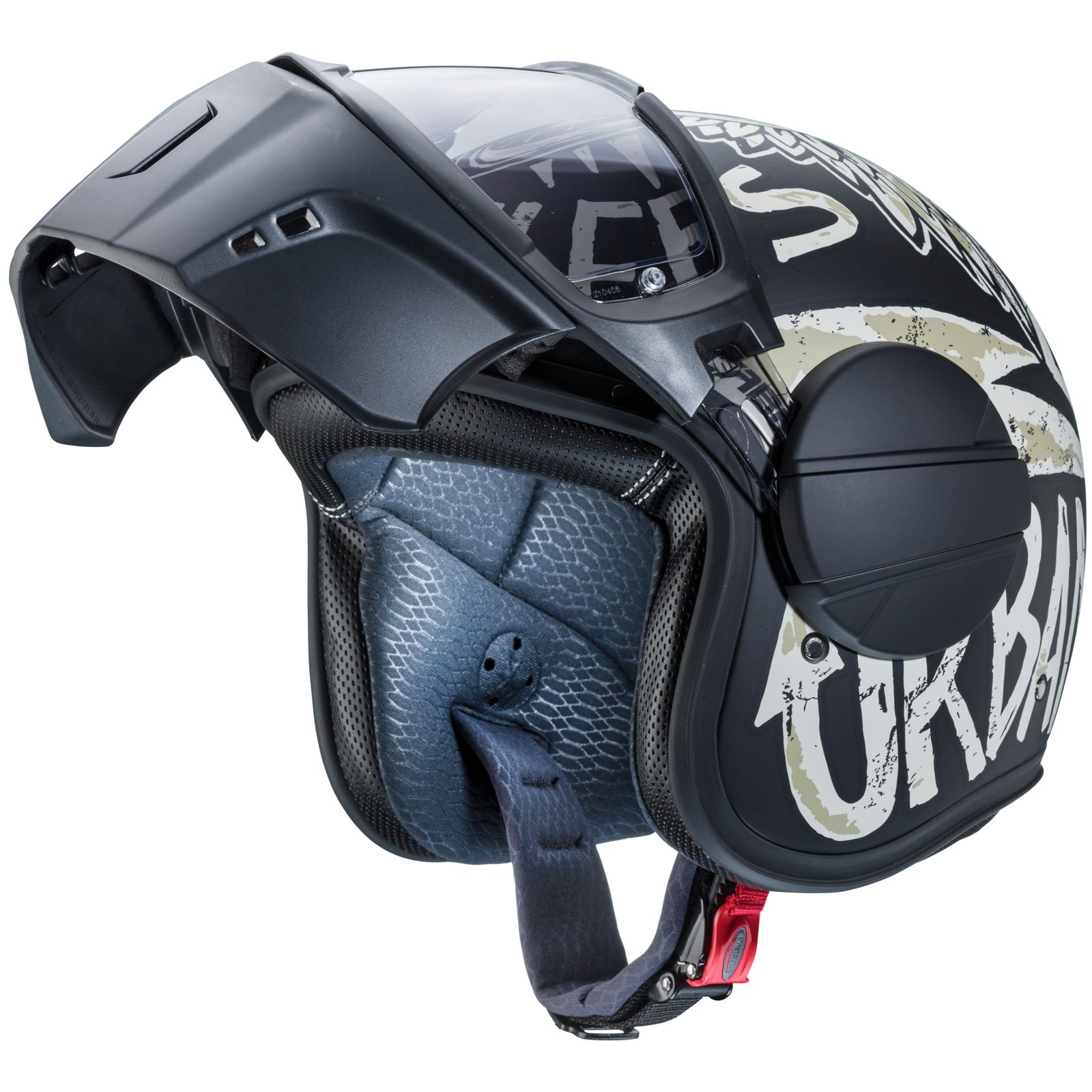 Caberg casque Ghost Nuke, noir mat/gris