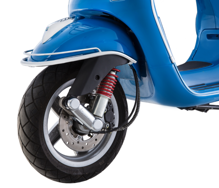 Pare-chocs aile avant pour Vespa LX/LXV 50-150ccm, chrome