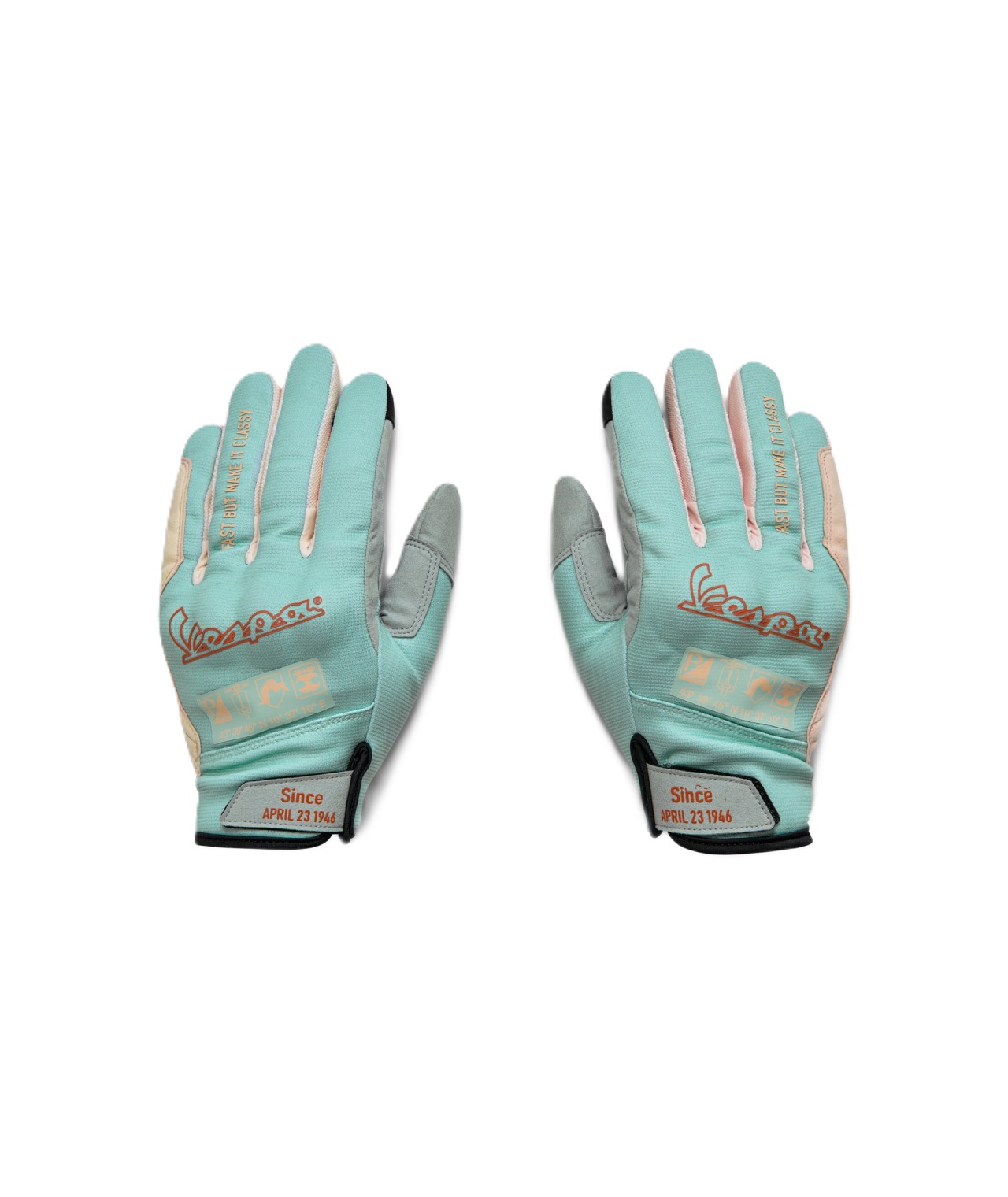 Gants Vespa turquoise DEC