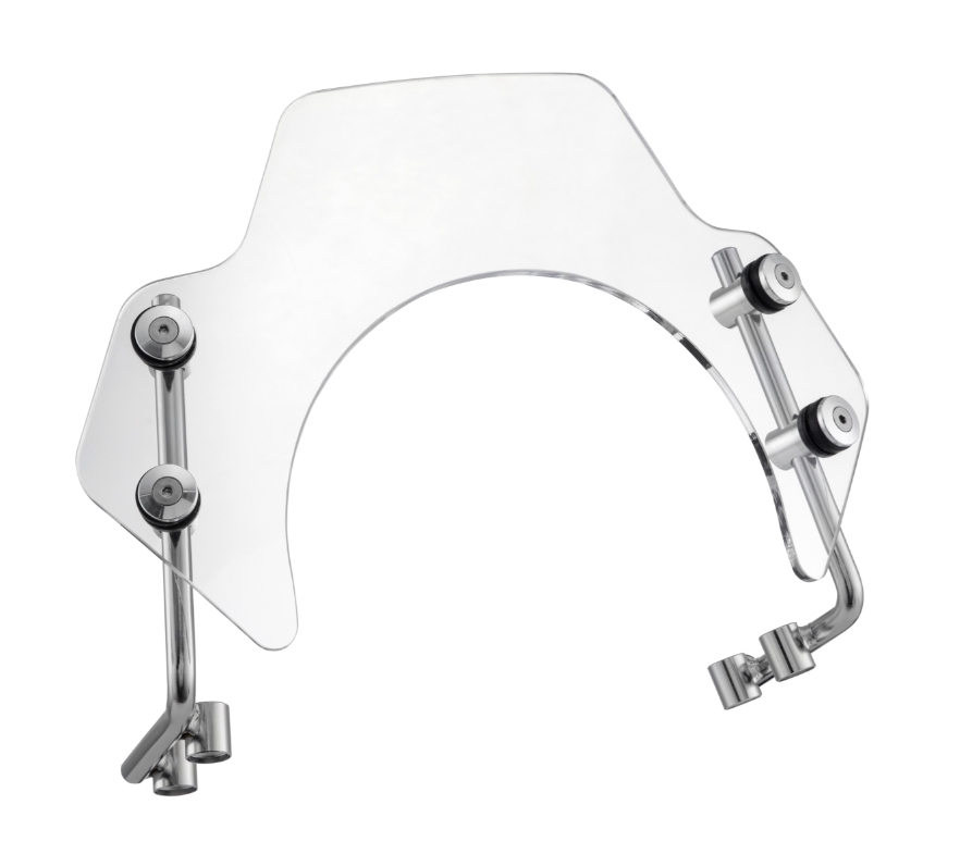 Flyscreen pour Vespa PX 80-200ccm, support argent, clair