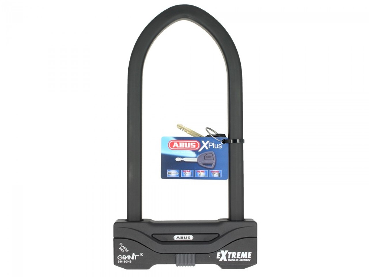 Antivol à arceau ABUS 260x111 Granit Extreme Plus 59 pour moto, scooter & Vespa
