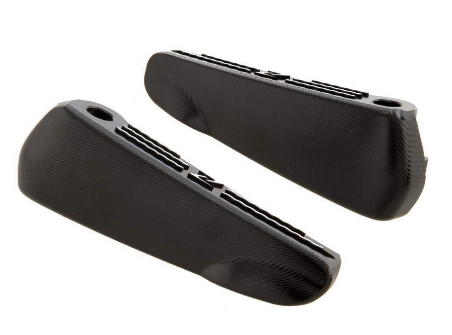 Repose-pieds, droit et gauche pour Vespa GTS/GTS Super/GTV/GT 60/GT/GT L 125-300ccm, noir
