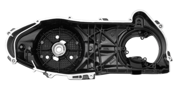 Couvercle de vario pour Vespa, noir brillant