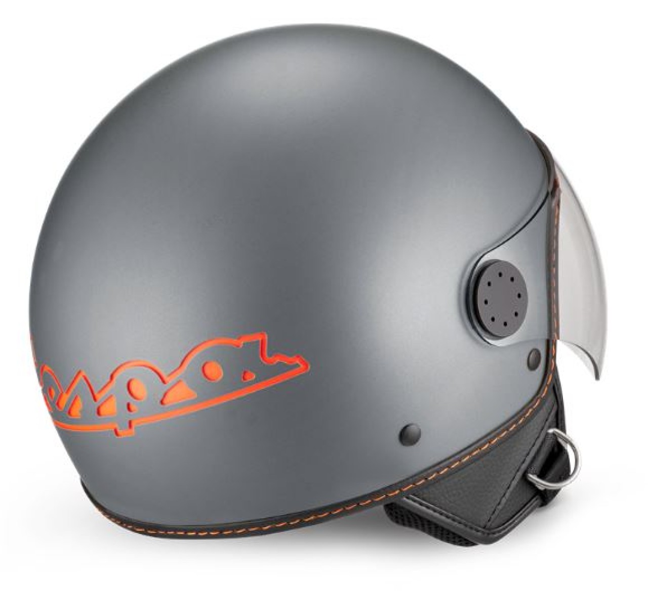 Vespa casque jet, Vespa Visor LangHe, gris/titanium (707/C)