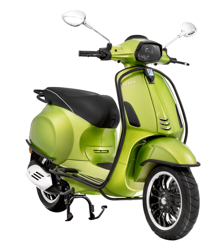 Arceau de protection pour les jambes pour Vespa Primavera /Sprint 50-150ccm, noir mat