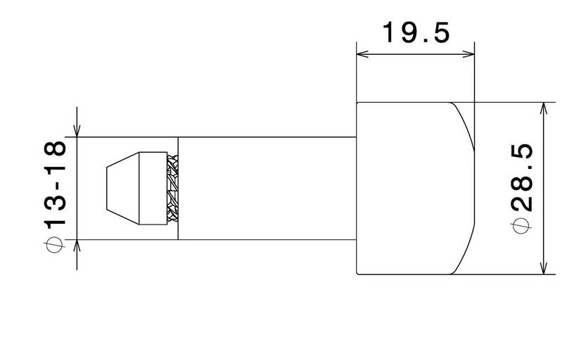 Poids de guidon RIZOMA gauche & droite pour Vespa, noir anodisé