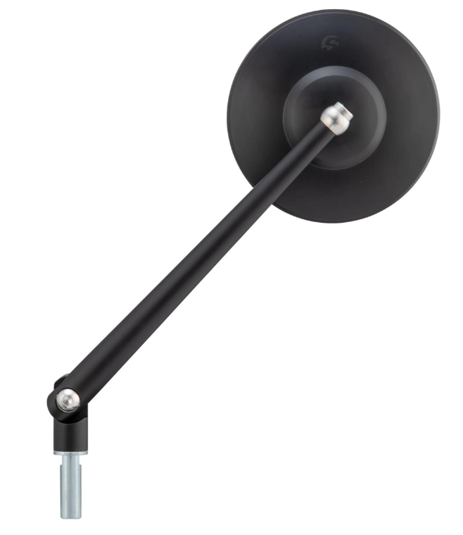 Rétroviseur standard pour Vespa, filetage à gauche, noir mat