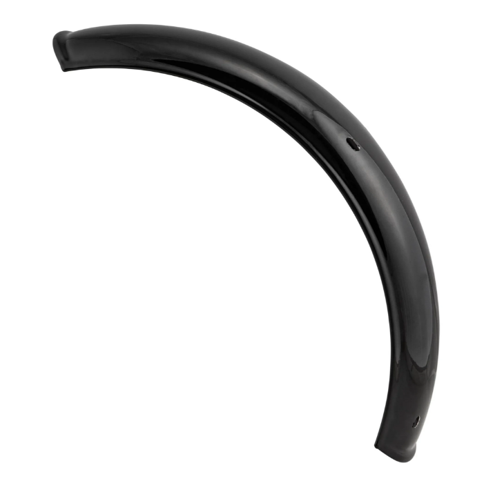 Aile 2.0 Garelli sans support pour Vespa PX 80-200ccm, métal noir brillant