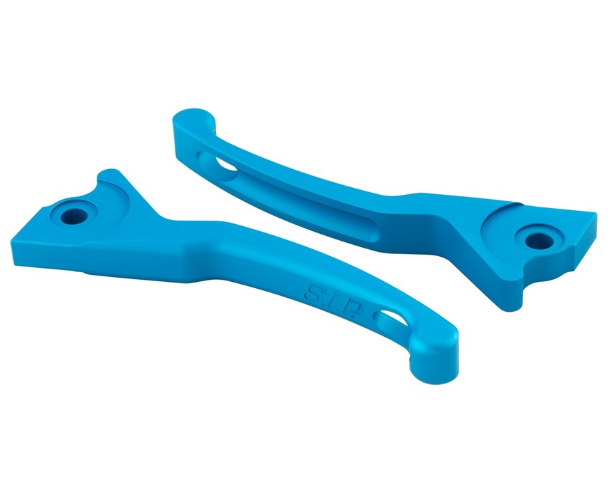 Levier de frein sport Shorty pour Vespa, droite et gauche, bleu mat