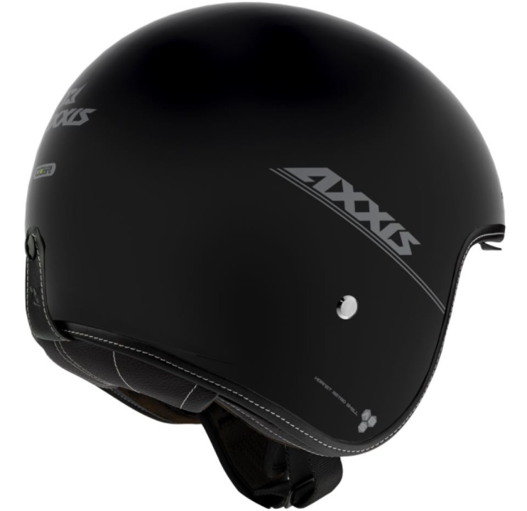 Casque jet Axxis, Hornet SV, noir mat