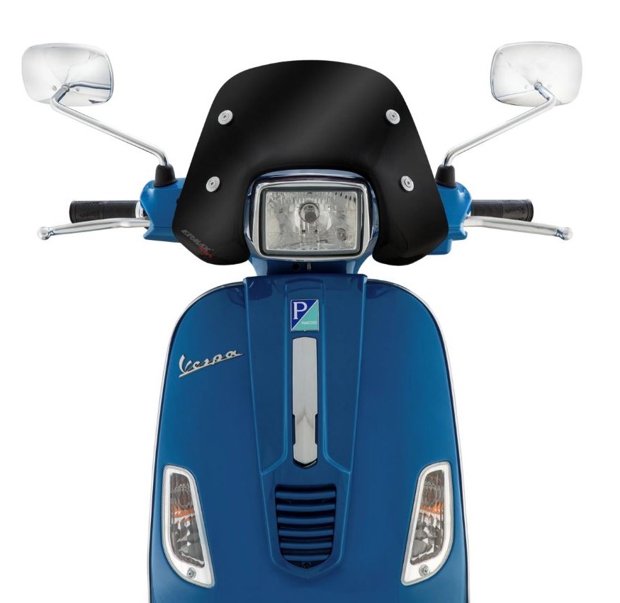 Flyscreen ERMAX Piccolo pour Vespa S 50-150ccm, teinté noir