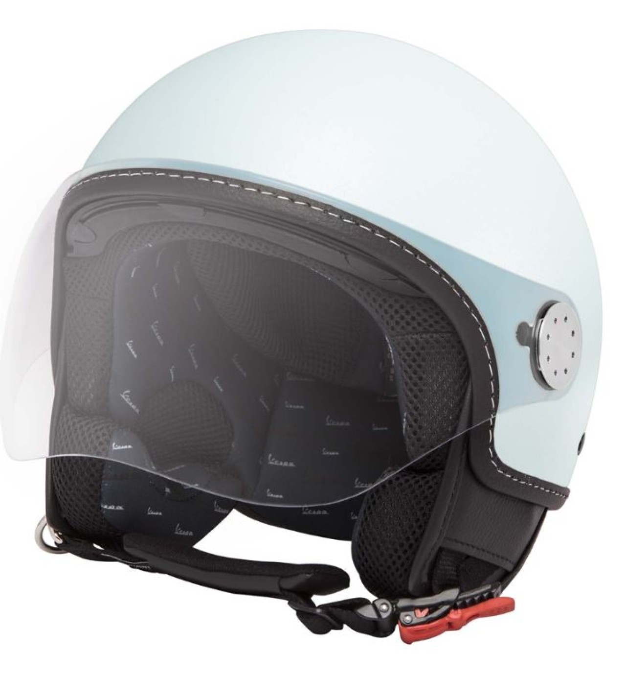 Casque jet Vespa, visière longue Vespa, couleur « latte menta » (350/A) - L2
