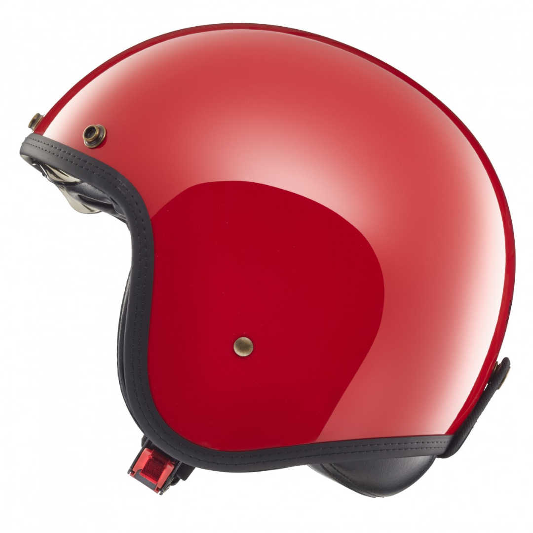 Casque jet Helmo Milano, Audace, rouge