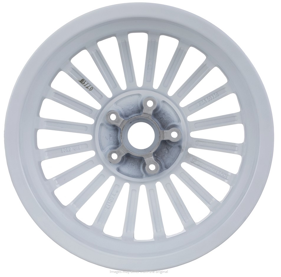 Jante avant/arrière pour Vespa GTS/GTS Super/GTV/GT 60/GT/GT L 125-300ccm, blanche