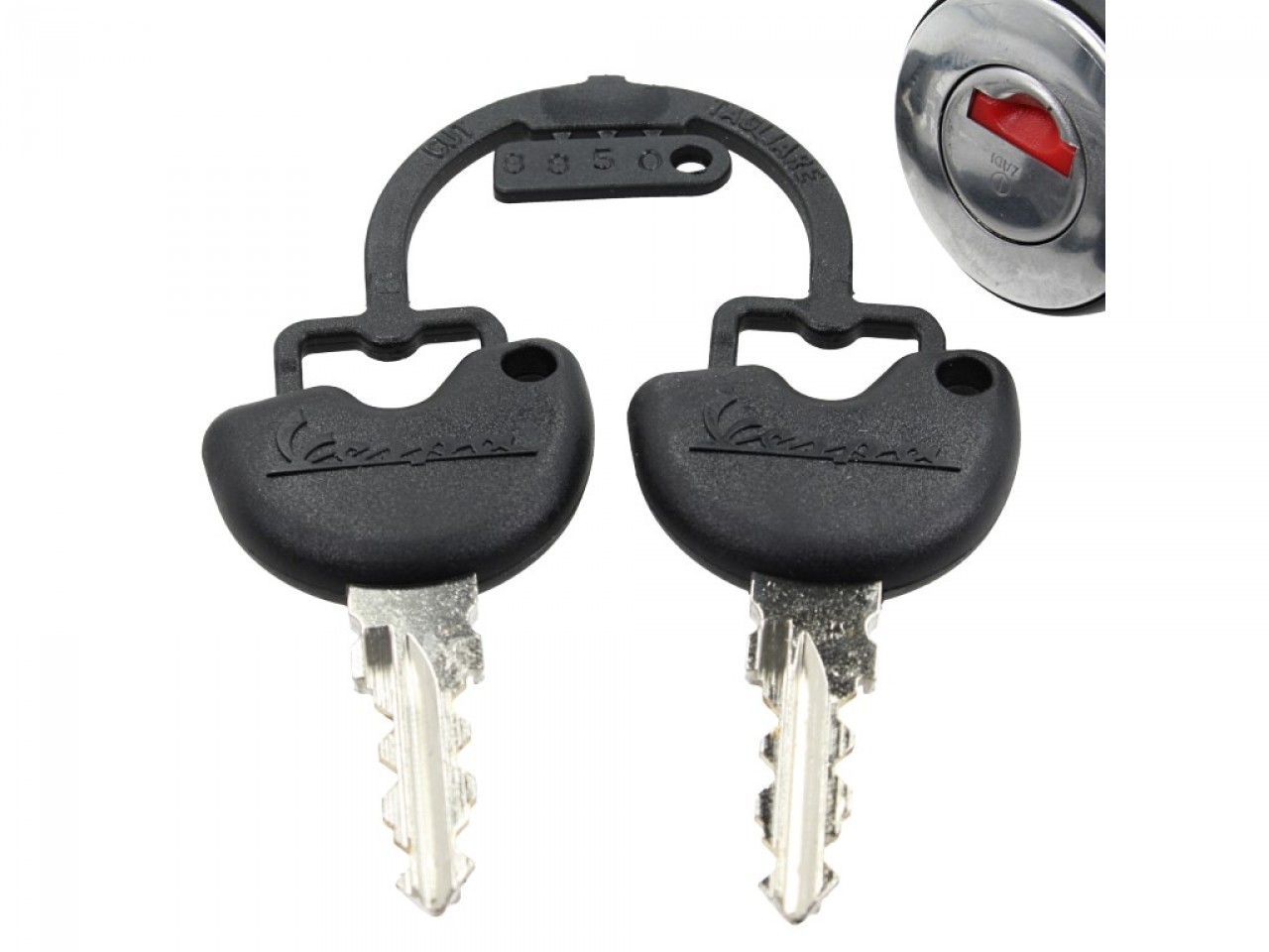 Serrure de rechange pour les top cases originaux Piaggio et Vespa
