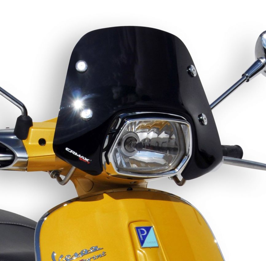 Pare-brise Ermax Piccolo pour Vespa Sprint - noir