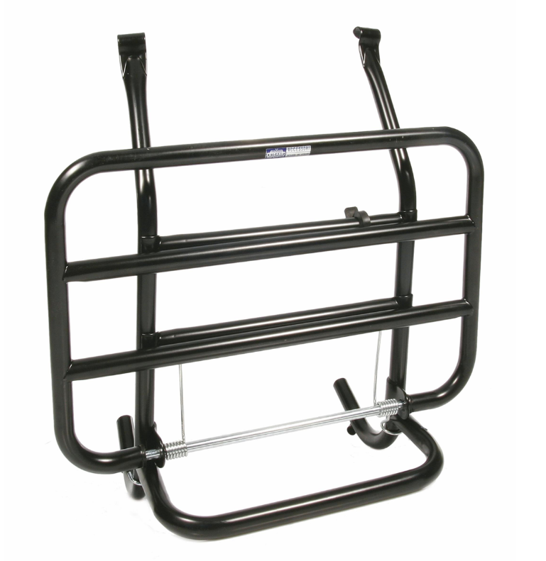 Porte-bagages avant pour Vespa PX 80-200ccm, pliable, noir