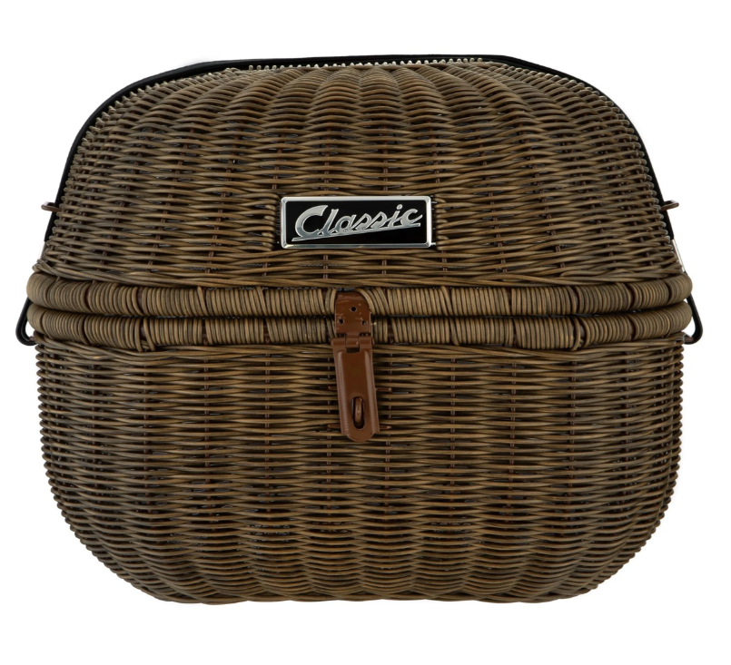Kit panier à bagages "Classic" avec pont à bagages pour Vespa LX/LXV/S 50-150ccm, marron foncé
