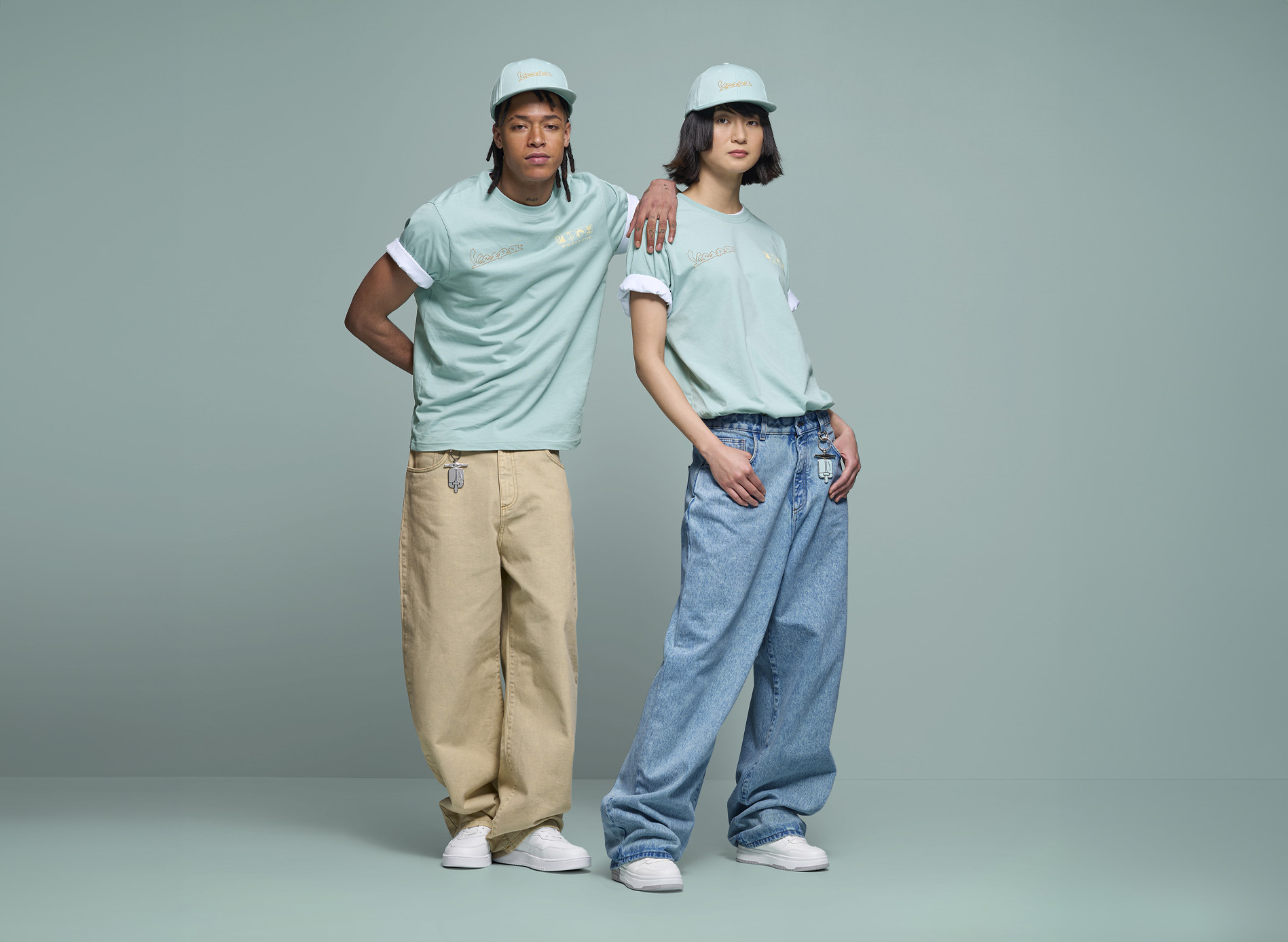 Casquette Vespa Origin verte, collection DEC